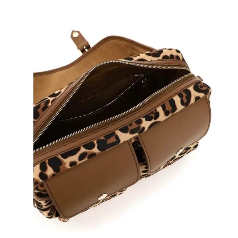 Max Mara Leopard Pony Hair Anna Large Bag Purse - Picture 3 of 9